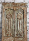 Vintage Carved Barn Door Single Sliding Door Custom Door Farmhouse Door 