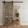 Vintage Carved Barn Door Single Sliding Door Custom Door Farmhouse Door 