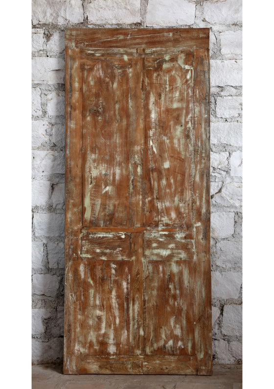 Vintage Carved Barn Door Single Sliding Door Custom Door Farmhouse Door 