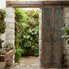 Blue Farmhouse Barn Door 