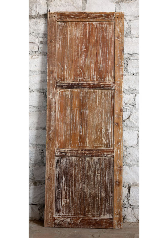 Antique Carved Door White Distress Single Sliding Barn Door Hinged Door