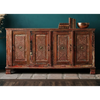 Antique Carved Sideboard Ornate 4 Door Buffet Credenza 