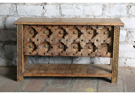 Antique Console Table Hand Carved Entryway Table Home Decor