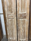 Antique Carved Double Barn Door Rustic Farmhouse Sliding Doors 80x26