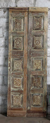 Antique Carved Barn Door Floral Rustic Haritage Revival Barn Door