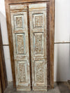 Antique Barn Door Hand Carved Sliding Doors Floral Statement Door 80x28