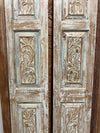 Antique Barn Door Hand Carved Sliding Doors Floral Statement Door 80x28