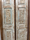Antique Barn Door Hand Carved Sliding Doors Floral Statement Door 80x28