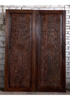 Antique Artistic Barn Door Lotus Carved Sliding Door Double Doors