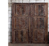Antique Carved Door Floral Rustic Chakra Sliding Barn Door 80x36