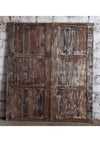 Antique Carved Door Floral Rustic Chakra Sliding Barn Door 80x36