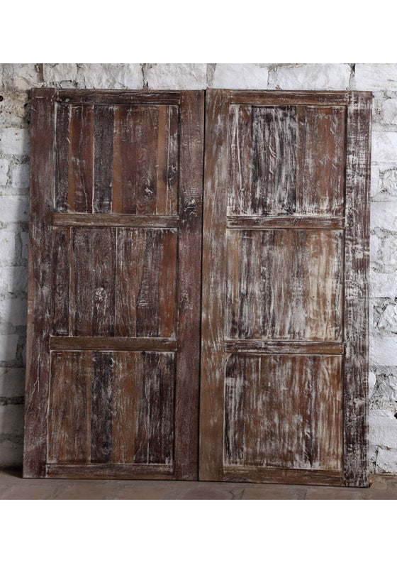 Antique Carved Door Floral Rustic Chakra Sliding Barn Door 80x36