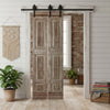 Antique Hand Carved Barn Door Floral Reclaimed Wood Custom Doors 