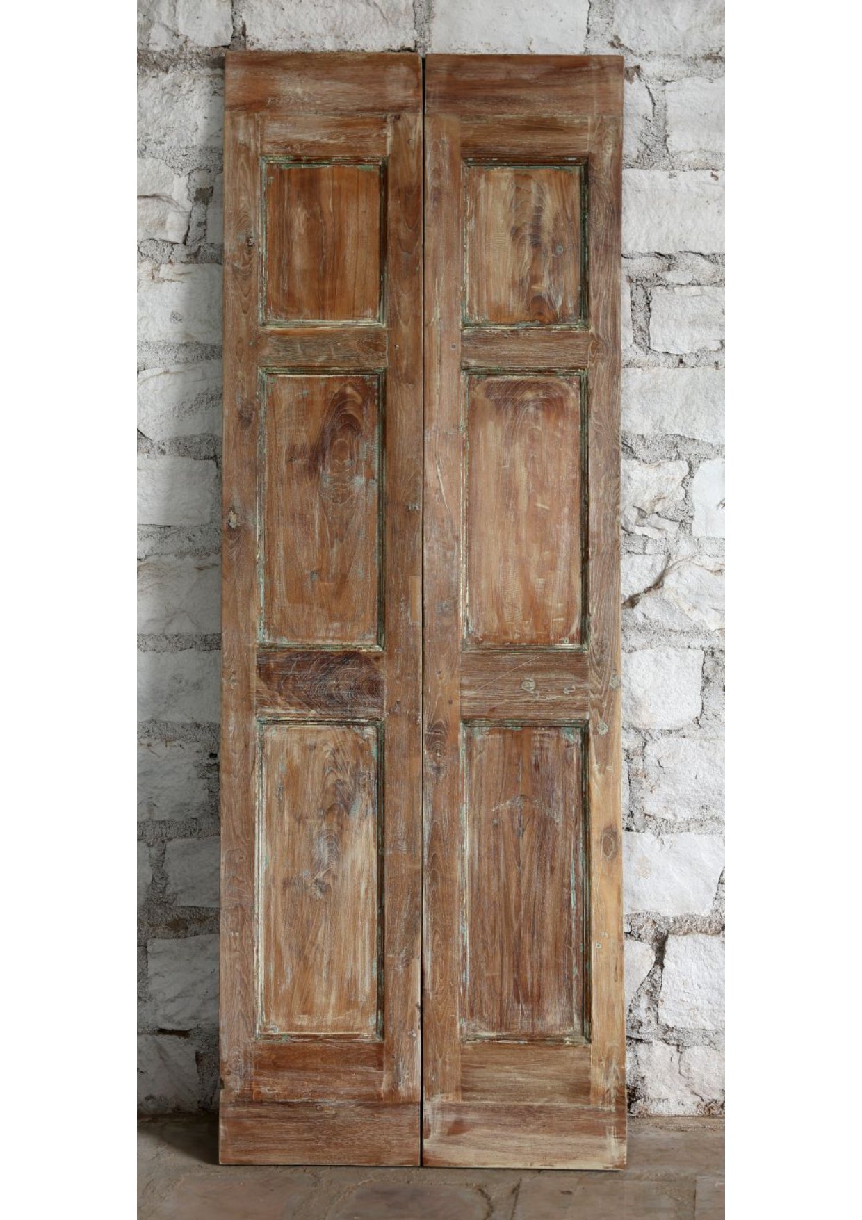 Antique Carved Wood French Doors Inspired by Heritage Design
