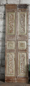 Antique Rustic Barn Door Floral Hand Carved Custom Doors 