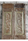 Antique Rustic Barn Door Floral Hand Carved Custom Doors 