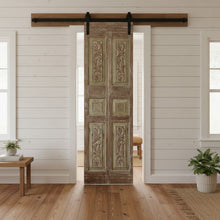  Antique Rustic Barn Door Floral Hand Carved Custom Doors 