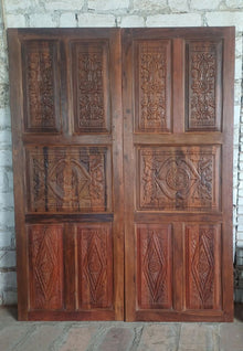  Antique Hand Carved Doors Wooden Floral Rustic Modern Barn Doors