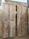 Rustic Hand-Carved Wooden Doors