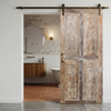 Rustic Hand-Carved Wooden Doors