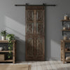 Antique Carved French Doors Floral Hinged or Sliding Barn Doors 