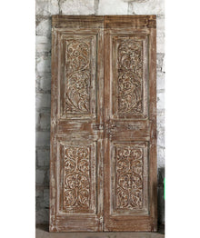  Antique Floral Carved Doors Hinged or Sliding Double Doors 
