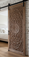 Antique Unique Barn Door Lotus Carved Sliding Door Double Doors