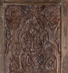 Antique Lotus Hand-Carved Barn Door – Solid Wood Statement Door 96x36