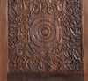 Antique Lotus Carved Door Hand-Carved Solid Wood Barn Door 