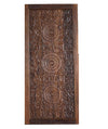 Triple Lotus Carved Door Double Carved Solid Wood Front Doors 