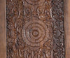Antique Lotus Carved Door Hand-Carved Solid Wood Barn Door 
