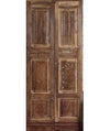 Hand Carved Sliding Double Door – Vintage Pantry & Closet Door 