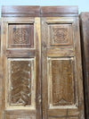 Hand Carved Wood Double Doors 
