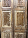 Hand Carved Wood Double Doors 