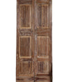 Antique Carved Doors Floral Reclaimed Wood Double Doors