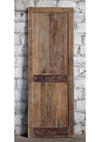 Antique Carved Door Floral Blue Hues Sliding Door or Hinged Barn Door 