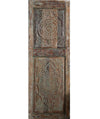Antique Lotus Carved Door–Rustic Harmony Wooden Barn Door