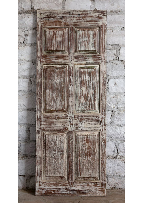 Antique Carved Single Door Floral Statement Barn Door Bedroom Doors