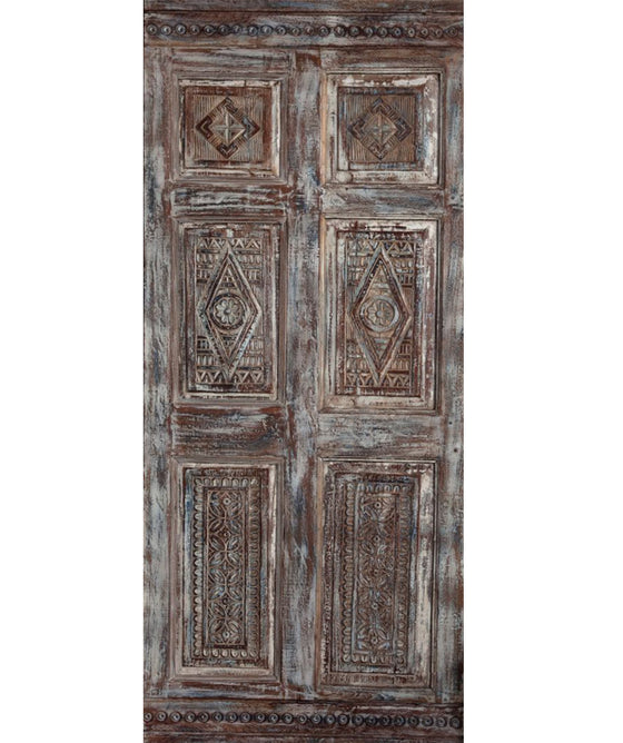 Antique Carved French Door Single Slidng Barn Doors Bedroom Door