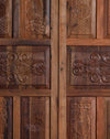 Antique Carved Sliding Door - French Barn Door Wooden Panel