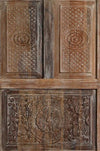 Antique Carved Door Floral Rustic Sliding Barn Door Bedroom Doors 80x36