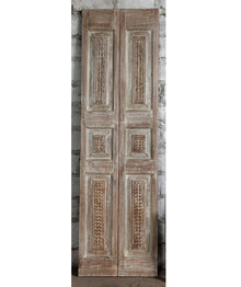  Antique Carved French Doors Double Door Hinged or Sliding Barn Doors 