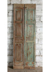 Antique Rustic Barn Door Floral Hand Carved Custom French Doors 