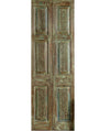 Antique Carved Green French Doors - Feature Wall Art Barn Door Panel 80x27