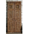 Antique Carved French Doors Floral Hinged or Sliding Barn Doors 80x34