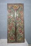 Tree of Life Hand-Carved Barn Door Panel – Rustic Earthy Wood Wall Decor 
