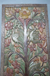 Tree of Life Hand-Carved Barn Door Panel – Rustic Earthy Wood Wall Decor 