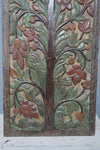 Tree of Life Hand-Carved Barn Door Panel – Rustic Earthy Wood Wall Decor 