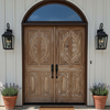 Antique Carved Entry Doors Hinged or Sliding Barn Doors 80x30
