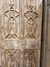 Antique Hand Carved Barn Door Floral Custom Interior Sliding Doors